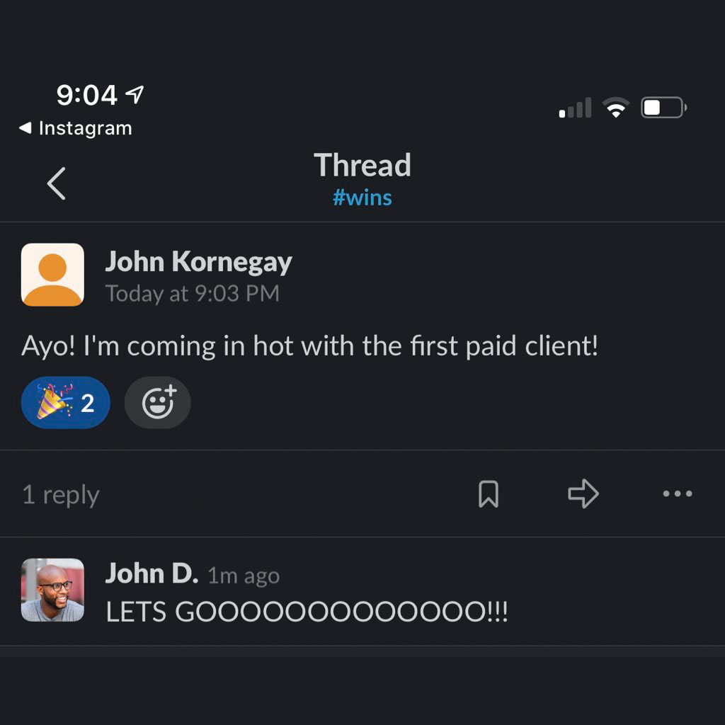 Testimonial from John Kornegay