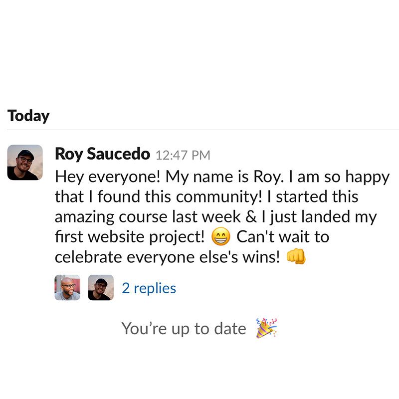 Testimonial from Roy Saucedo